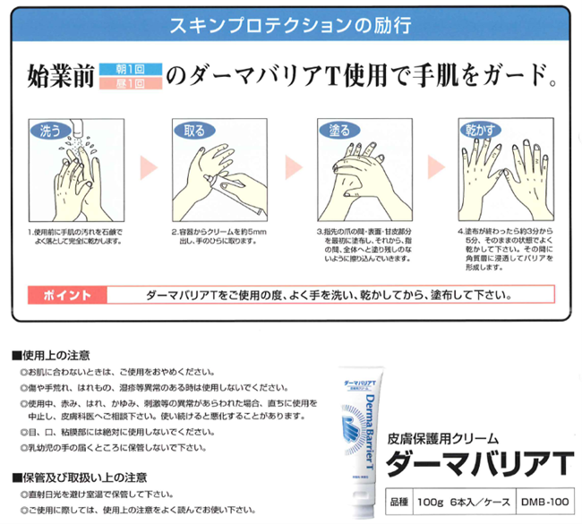 スキンプロテクションの励行
